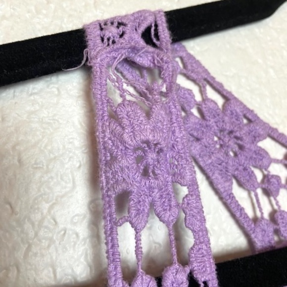 TOBI Purple Floral Crochet Festival Tank Top Med - Picture 10 of 10